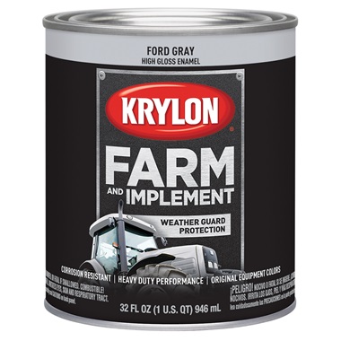 Krylon® Farm & Implement Paint - Ford Gray, Qt